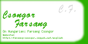 csongor farsang business card